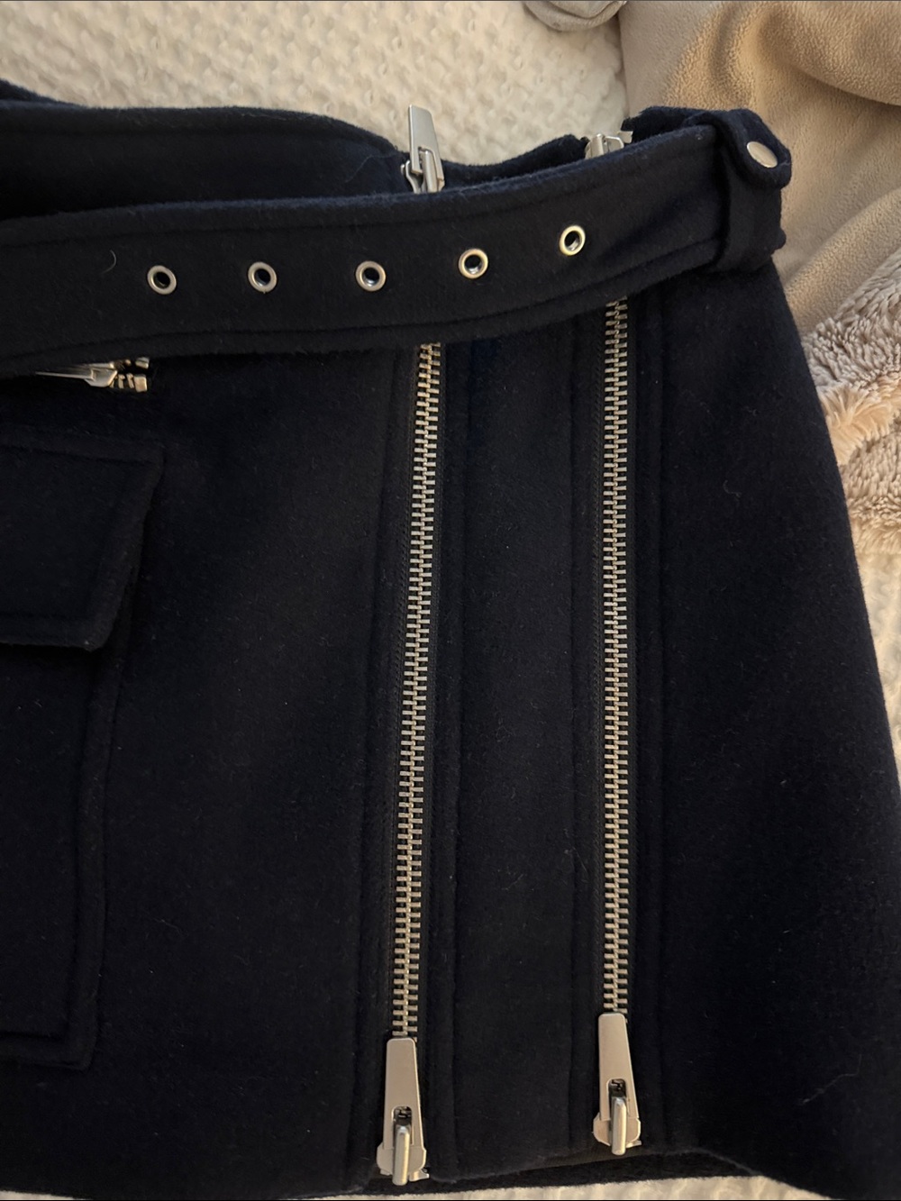 A.L.C Christian Skirt in Navy - Picture 9 of 12